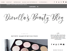 Tablet Screenshot of diorellasbeautyblog.at